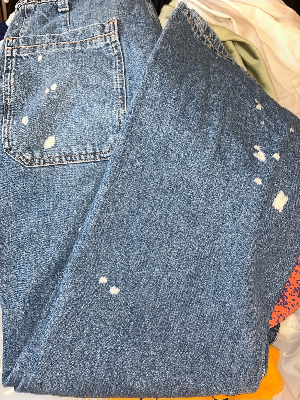 We The Free Palmer Cuffed Wide Lag Jeans in 100 Years Size 29 - Picture 6 of 6